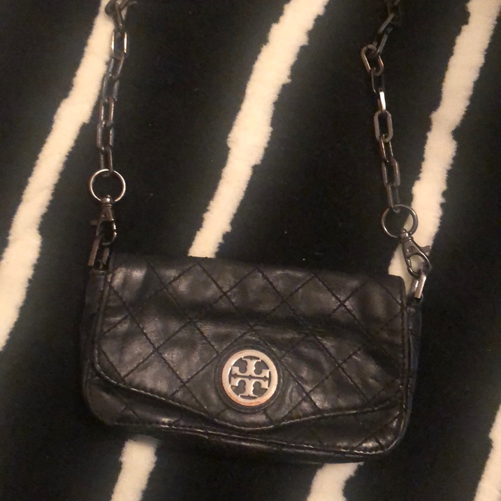 Black Quilted Tory Burch Crossbody - Picture 1 of 4